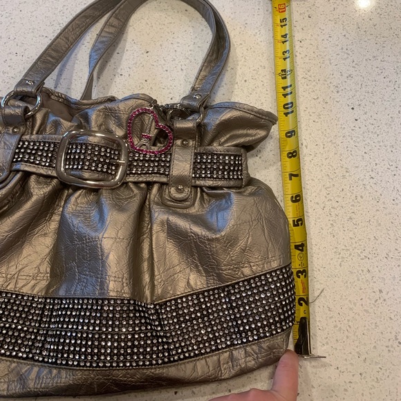 Silver/ grey rhinestone Purse - Picture 2 of 8